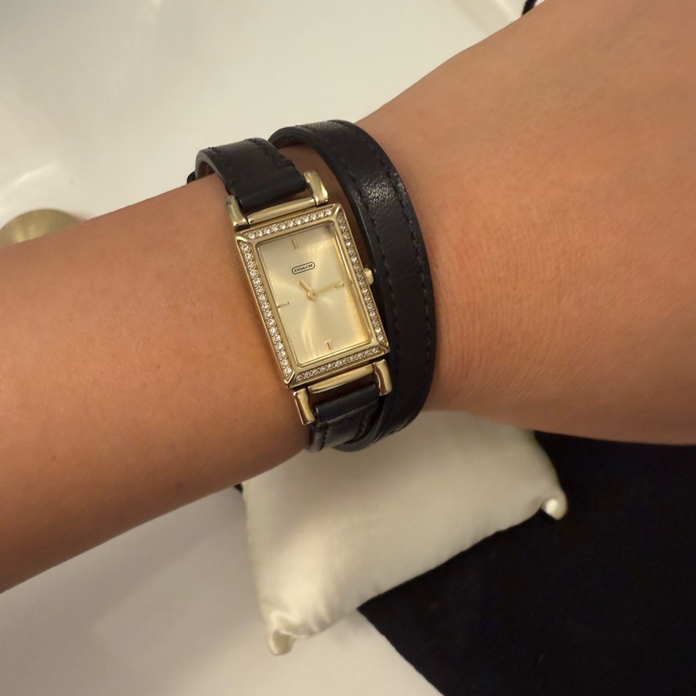 Coach Gold and Black Women's Watch - Picture 3 of 4
